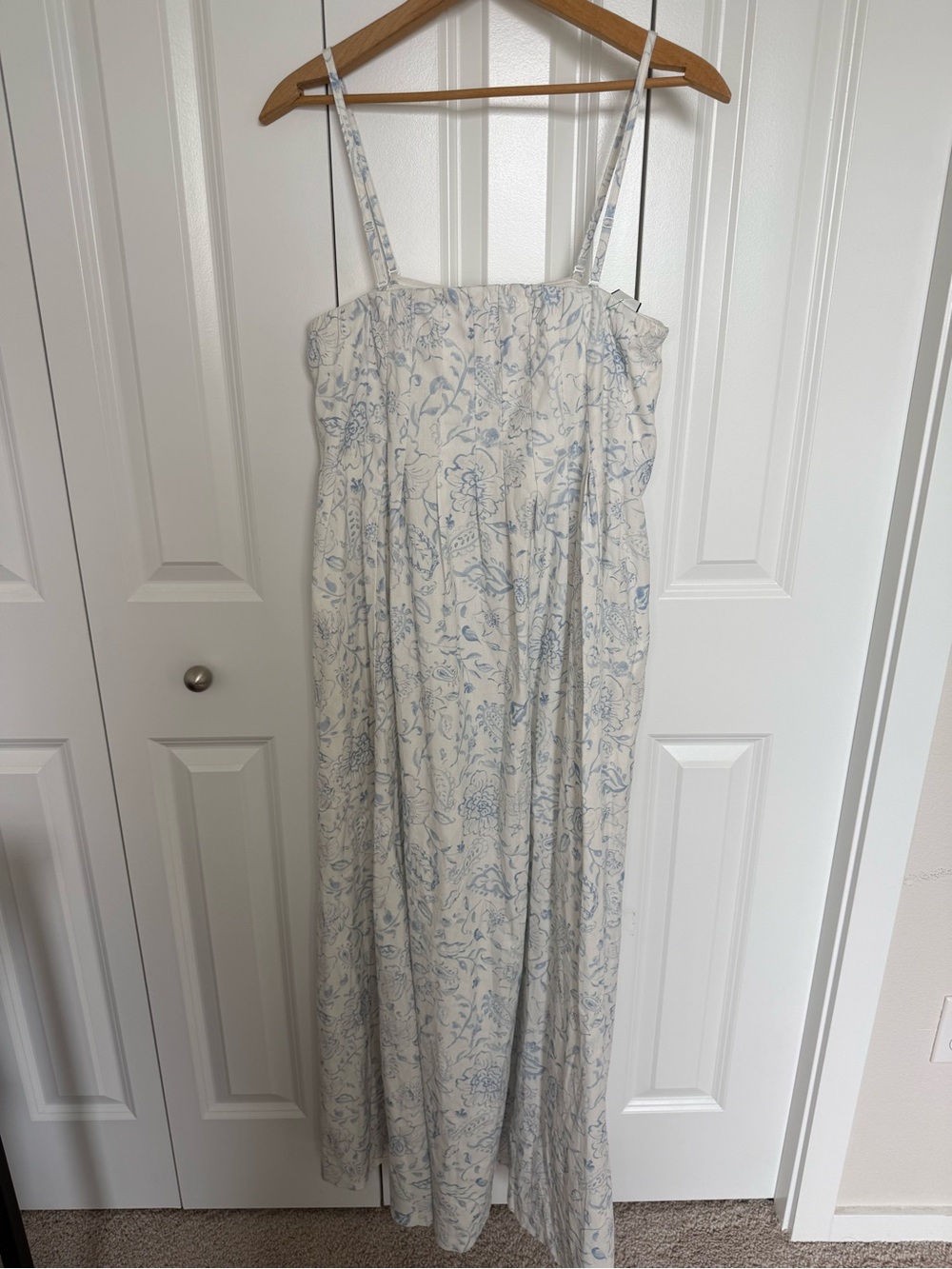 Jetty detachable strap midi dress empire waist floral dress M
